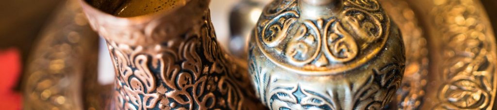 Vases that have been engraved with traditional artwork