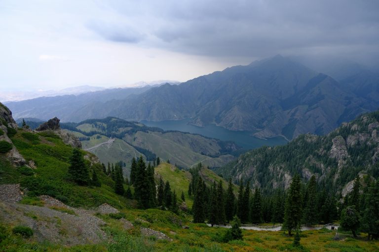 View of the mountains in Kyrgyzstan