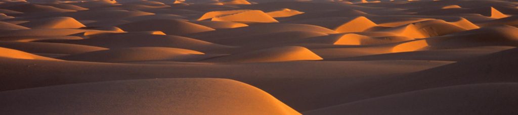 A view of the desert in Mauritania.