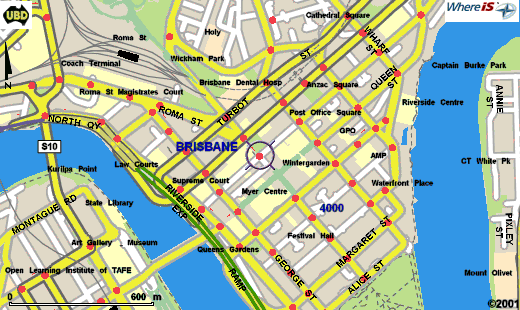 Map of brisbane
